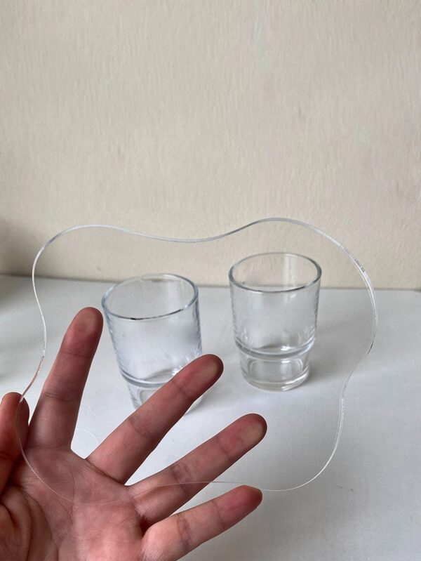 Porta vasos transparente QUIERODECO
