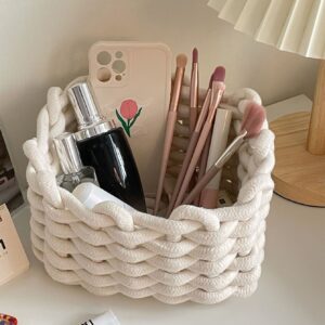 Canasta Tejida para Maquillaje QUIERODECO