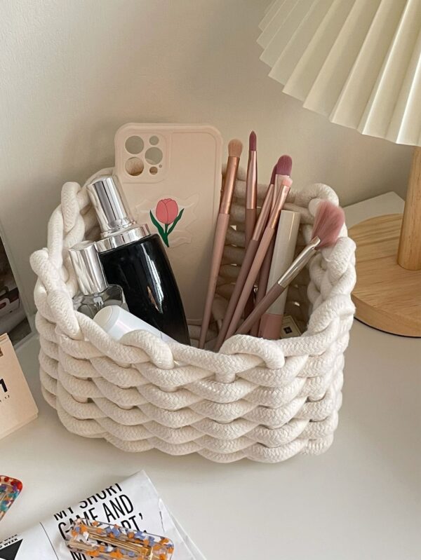 Canasta Tejida para Maquillaje QUIERODECO