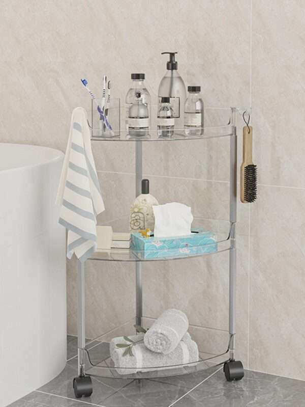 Estante de almacenamiento de baño transparente QUIERODECO