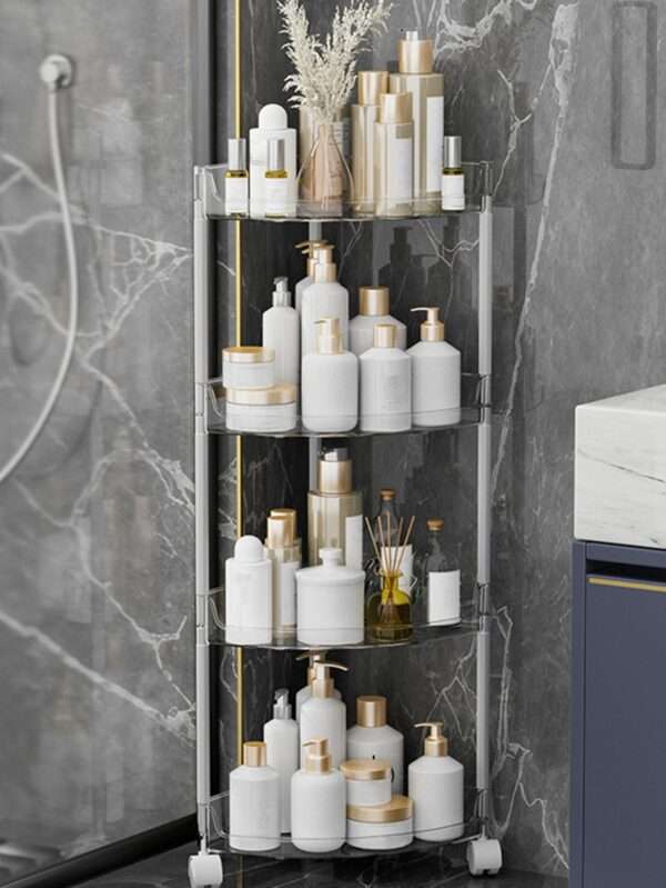 Estante de almacenamiento de baño transparente QUIERODECO