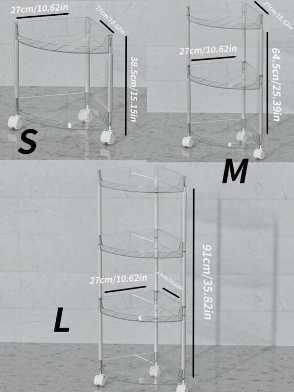 Estante de almacenamiento de baño transparente QUIERODECO