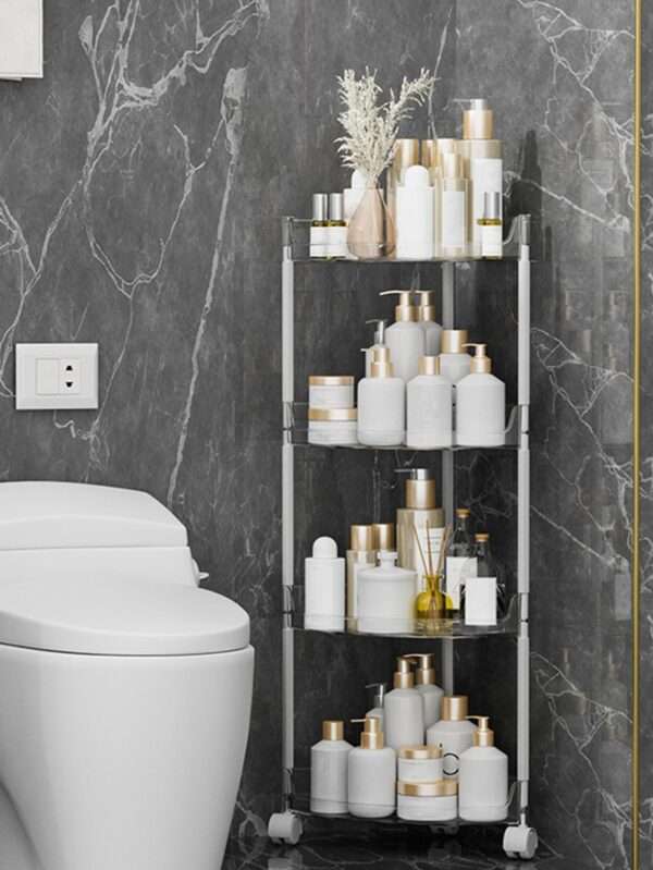 Estante de almacenamiento de baño transparente QUIERODECO