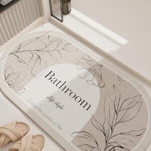 Alfombra de baño hojas QUIERODECO