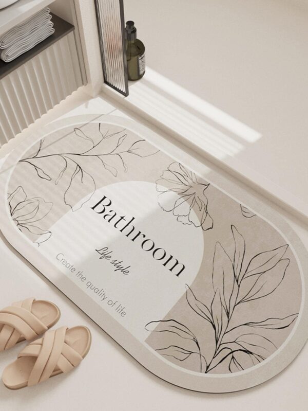 Alfombra de baño hojas QUIERODECO