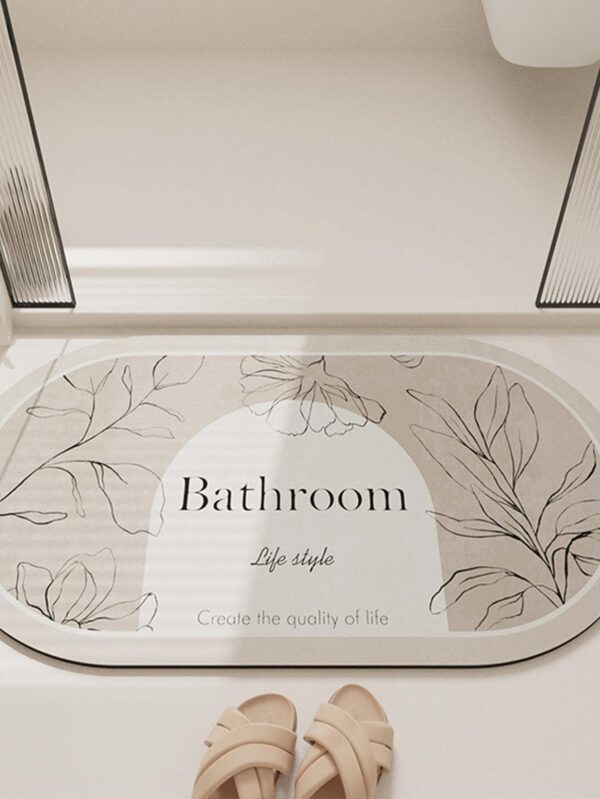 Alfombra de baño hojas QUIERODECO
