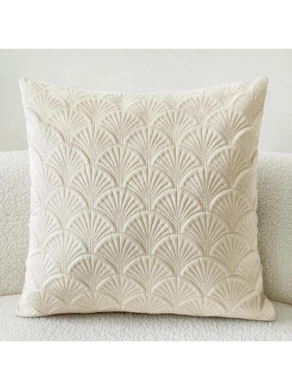 Funda de almohadon Beige con Diseño Texturizado QUIERODECO