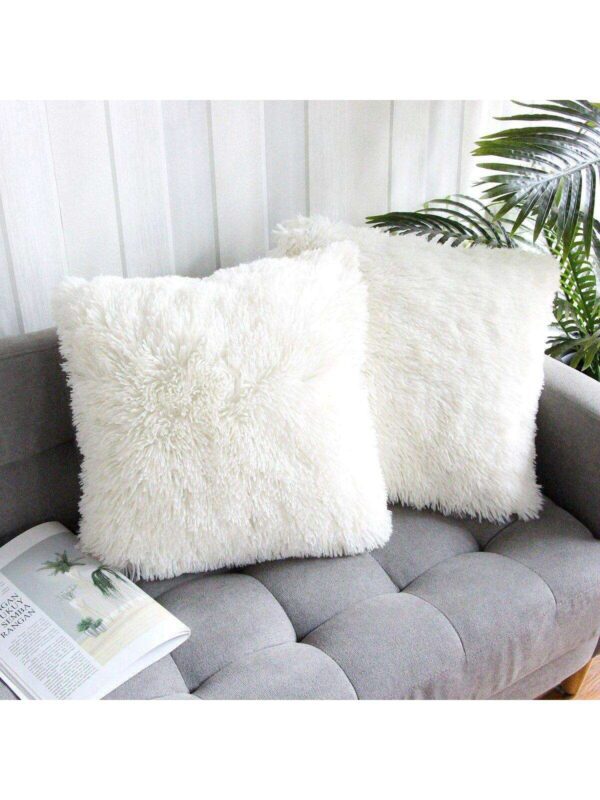 2 Fundas de almohadon de peluche QUIERODECO