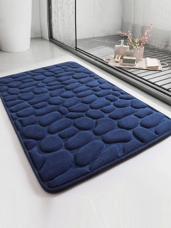 Alfombra De Baño Con Diseño De Piedra En Relieve QUIERODECO