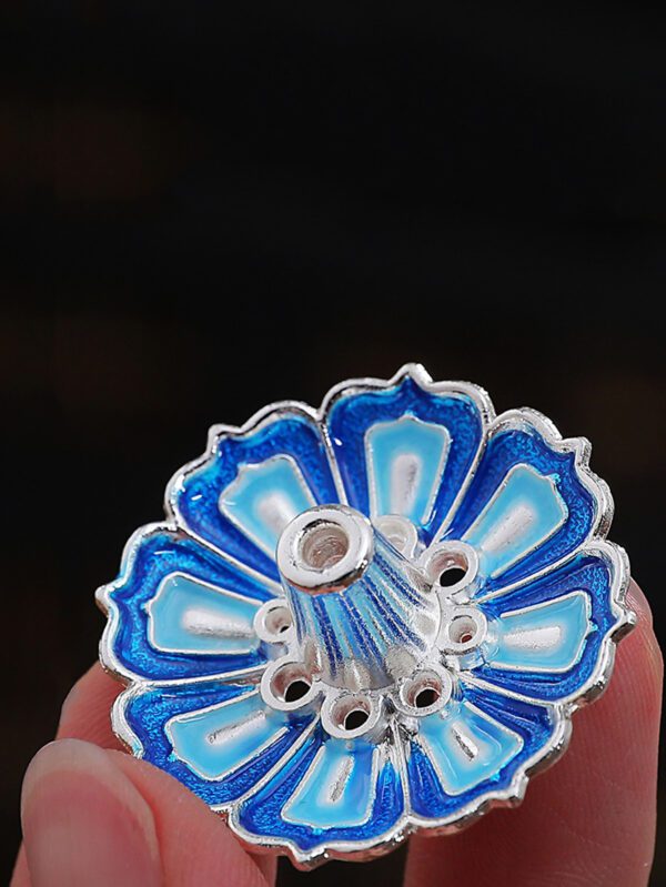 Soporte para varitas de incienso con diseño de flor QUIERODECO