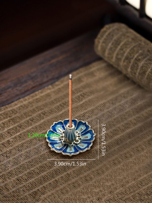 Soporte para varitas de incienso con diseño de flor QUIERODECO