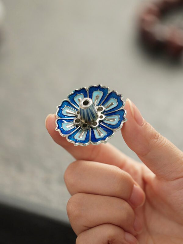 Soporte para varitas de incienso con diseño de flor QUIERODECO