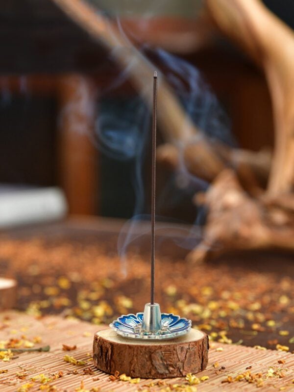 Soporte para varitas de incienso con diseño de flor QUIERODECO