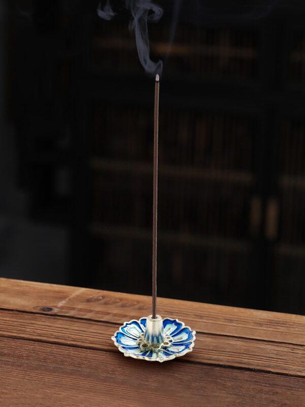 Soporte para varitas de incienso con diseño de flor QUIERODECO