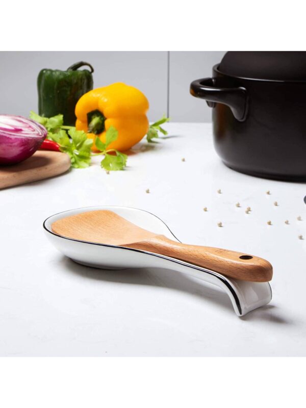 Soporte de Cucharas de Cerámica para Cocina QUIERODECO