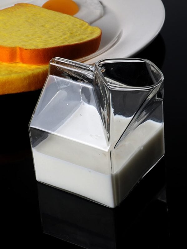 Taza con forma de caja de leche 300 Ml QUIERODECO