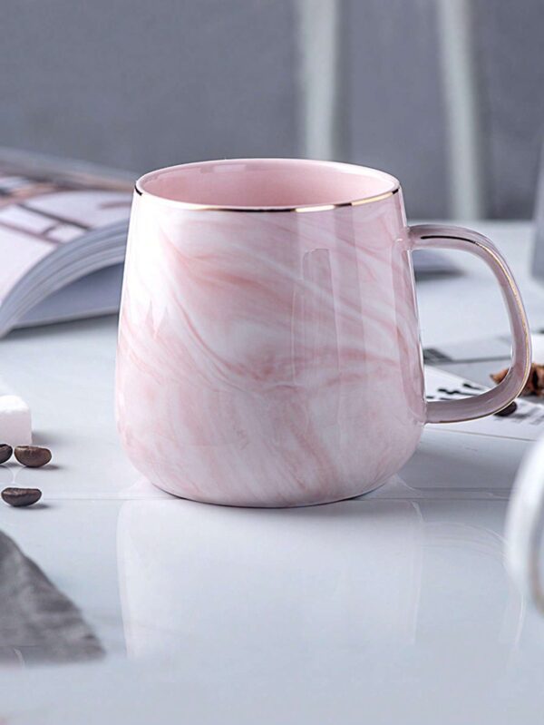 Taza De Cerámica Con Borde De Oro QUIERODECO