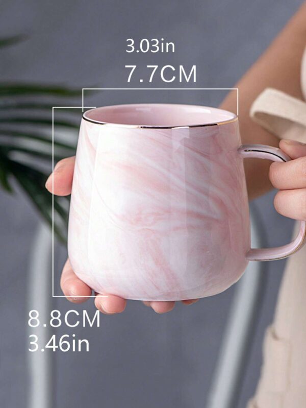 Taza De Cerámica Con Borde De Oro QUIERODECO