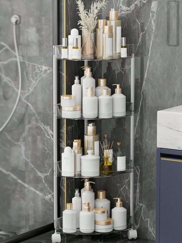 Estante de almacenamiento de baño transparente QUIERODECO
