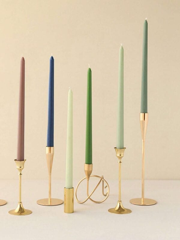 Set de 4 velas cónicas decorativas QUIERODECO