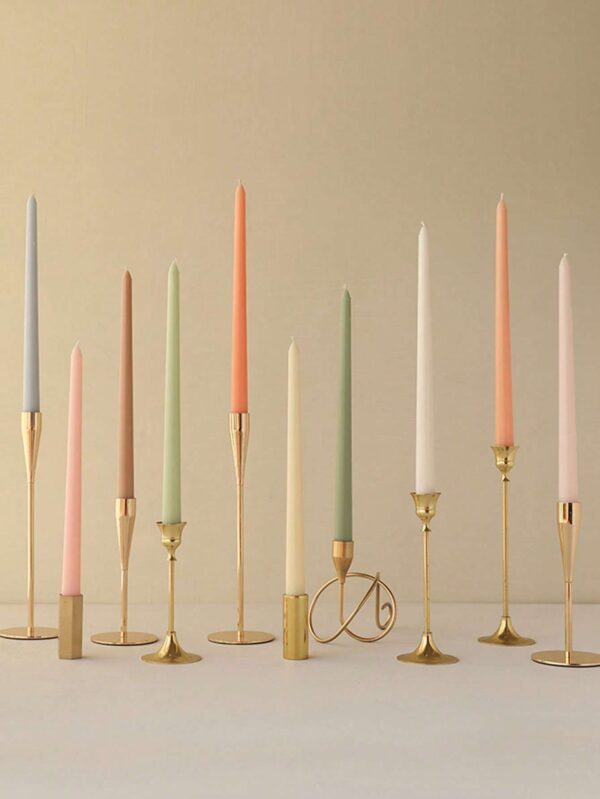 Set de 4 velas cónicas decorativas QUIERODECO