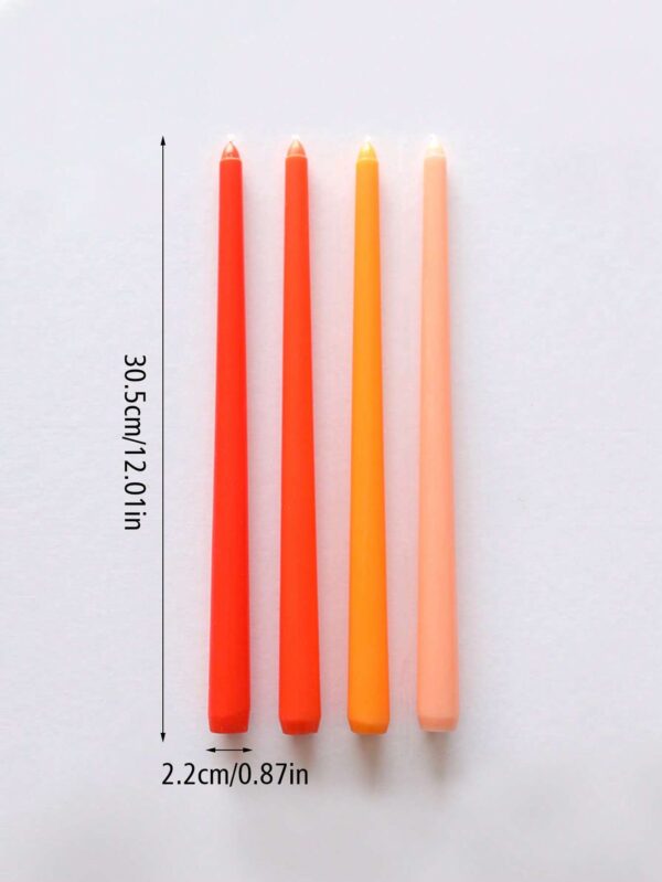 Set de 4 velas cónicas decorativas QUIERODECO