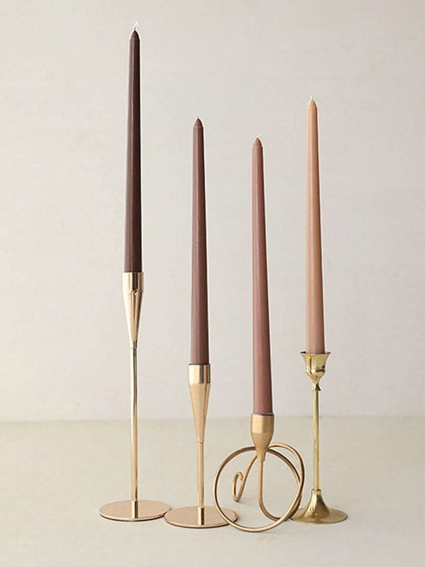 Set de 4 velas cónicas decorativas QUIERODECO