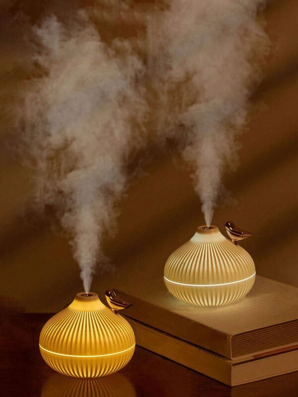 Humidificador de aire portátil de 300ml con luz nocturna LED QUIERODECO