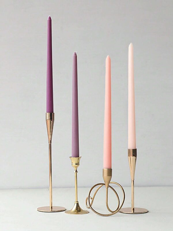 Set de 4 velas cónicas decorativas QUIERODECO
