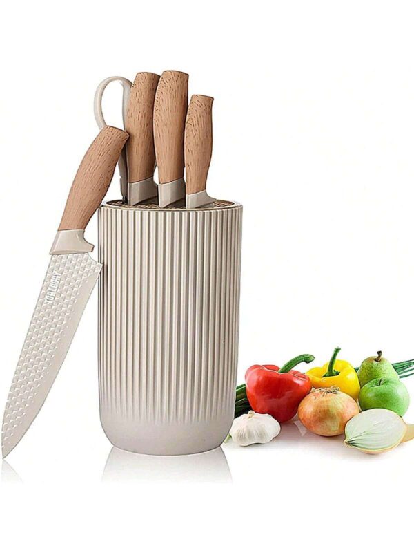 Juego de Cuchillos de Cocina Retrosohoo de 6 Piezas con Bloque Universal QUIERODECO