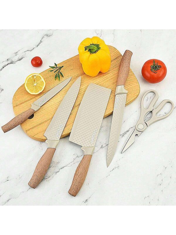 Juego de Cuchillos de Cocina Retrosohoo de 6 Piezas con Bloque Universal QUIERODECO