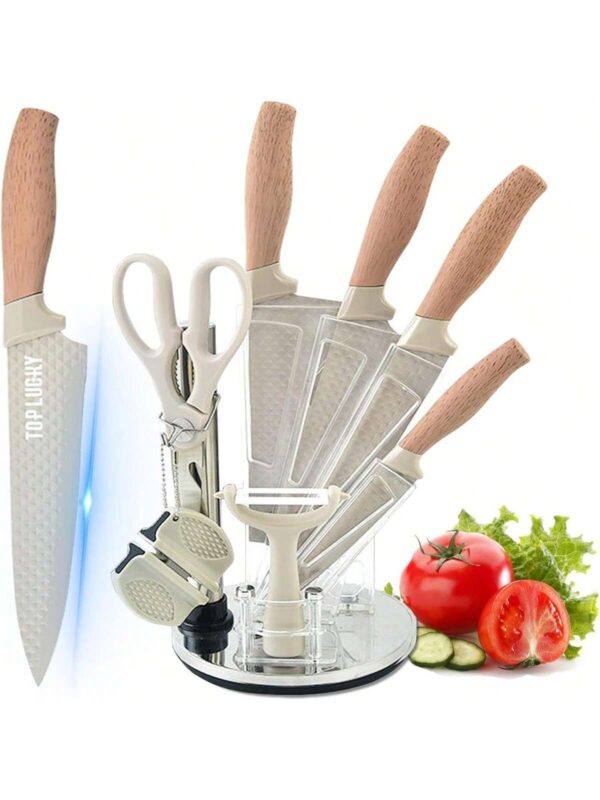 Juego de Cuchillos de Cocina de 8 Piezas con Bloque QUIERODECO