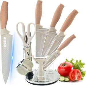 Juego de Cuchillos de Cocina de 8 Piezas con Bloque QUIERODECO