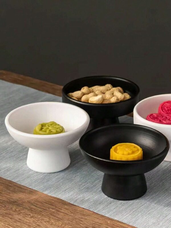 Cuenco alto de cerámica gruesa - plato de pedestal QUIERODECO