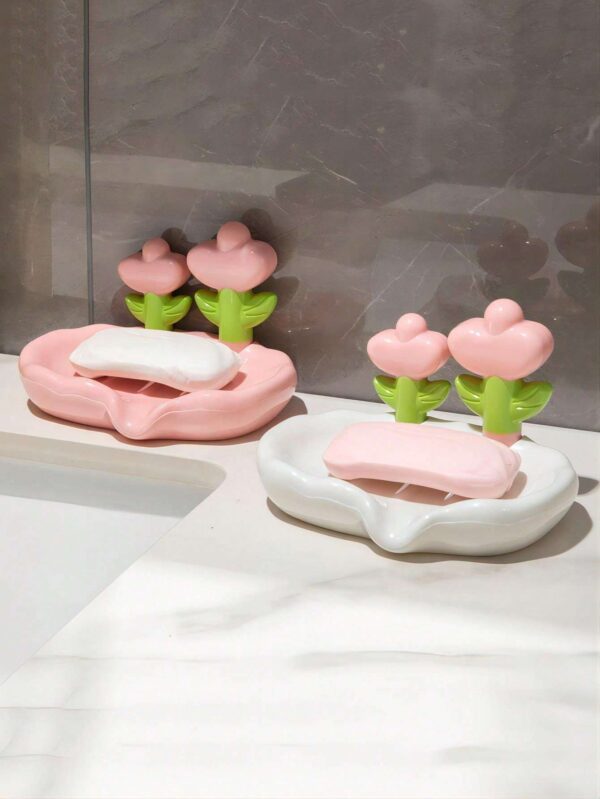 Jabonera Con Forma De Flor QUIERODECO