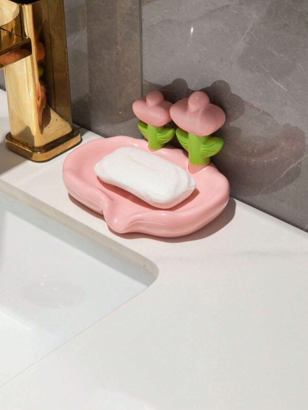 Jabonera Con Forma De Flor QUIERODECO