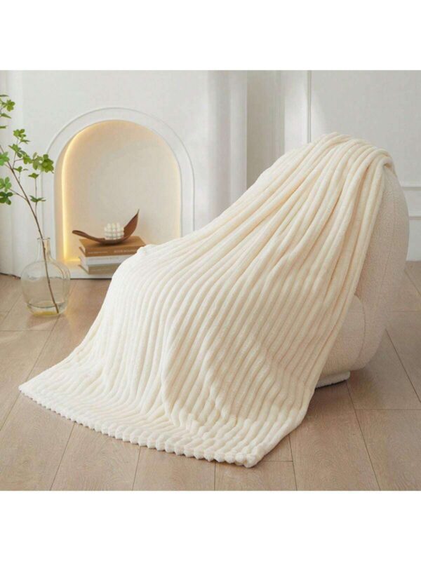 Manta gruesa de peluche con rayas gruesas QUIERODECO