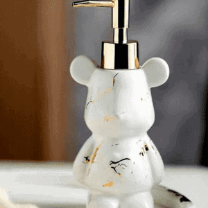 Botella de cerámica para jabón liquido en forma de oso