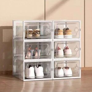 Organizador de Zapatos Transparentes Apilables QUIERODECO