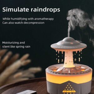 Humidificador con luz nocturna de nube de lluvia QUIERODECO