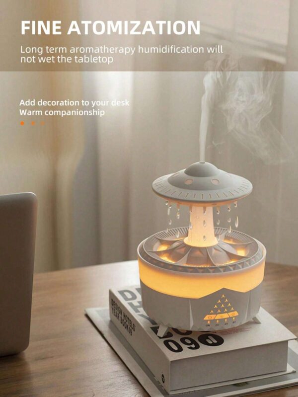 Humidificador con luz nocturna de nube de lluvia QUIERODECO