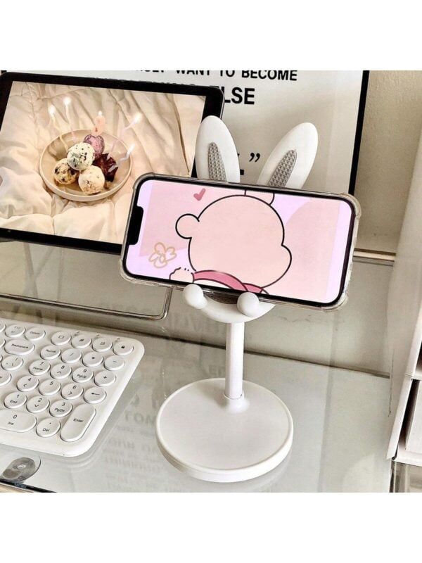 Soporte para Tablet Plegable y Ajustable en Forma de Conejo QUIERODECO