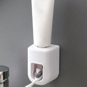Dispensador automático de pasta dental y soporte de cepillo de dientes QUIERODECO