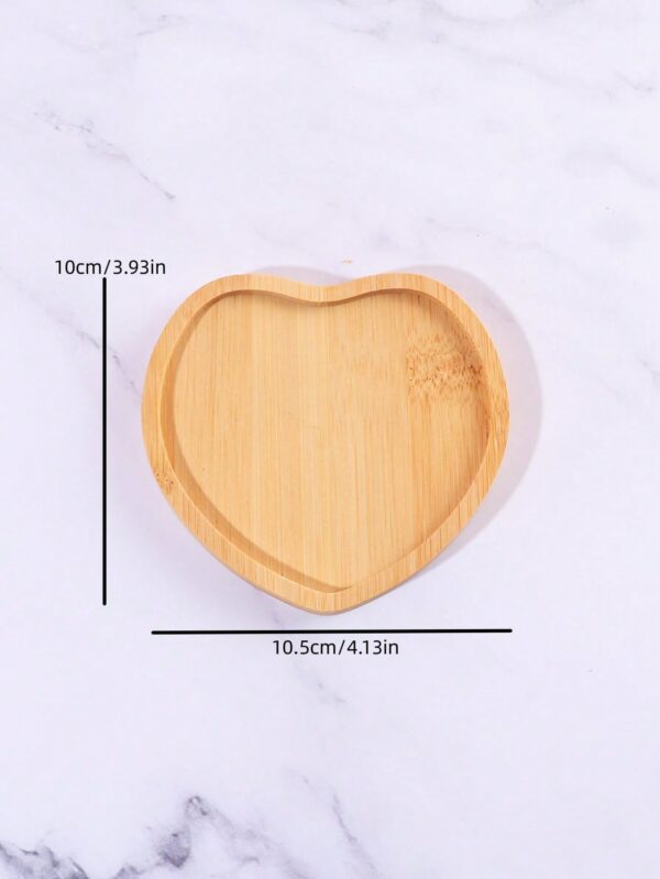 Posavasos De Bambú En Forma De Corazón QUIERODECO