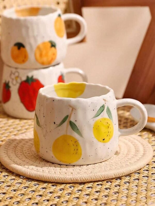 Taza de cerámica pintada a mano estilo Japonés QUIERODECO