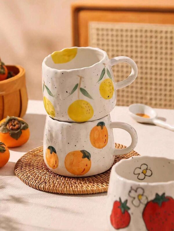 Taza de cerámica pintada a mano estilo Japonés QUIERODECO