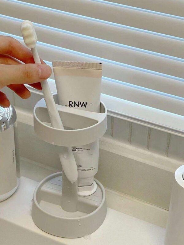 Soporte para cepillo de dientes y almacenamiento para pasta dental QUIERODECO