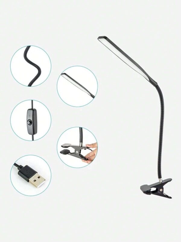 Lámpara de escritorio led con clip y brazo flexible - Velador QUIERODECO
