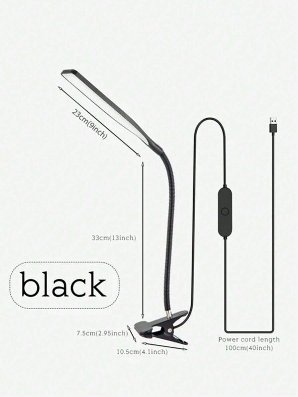 Lámpara de escritorio led con clip y brazo flexible - Velador QUIERODECO