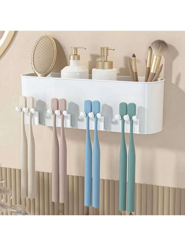 Soporte para cepillo de dientes, dispensador de pasta dental y soporte para taza de baño QUIERODECO